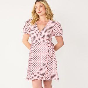 Draper James Puff Sleeve Floral Wrap Dress